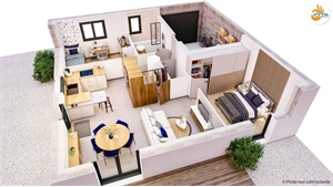 maison neuve à la vente -   85130  CHANVERRIE, surface 61 m2 vente maison neuve - UBI481113305